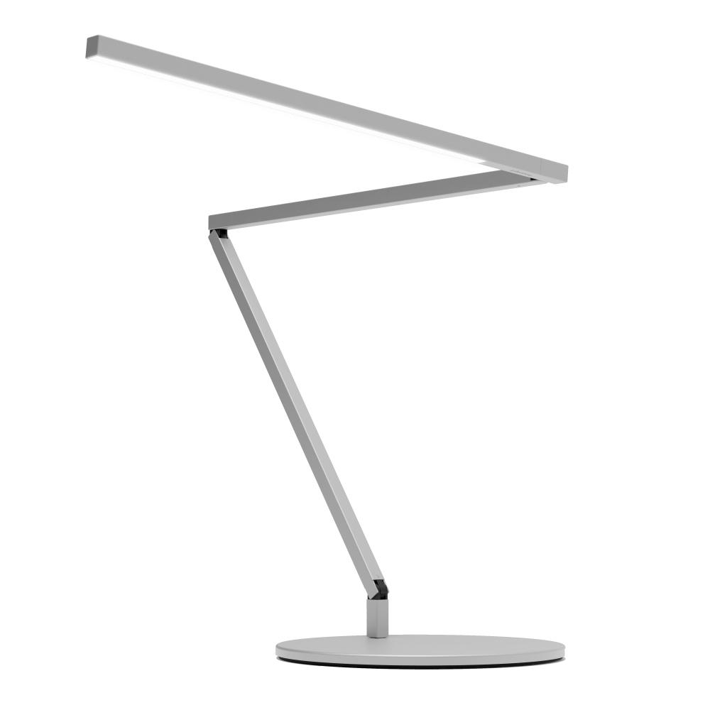 Koncept Lighting ZBD3000-D-SIL-DSK Z-Bar Desk Lamp Gen 4 (Daylight White Light; Silver) with Desk Base 